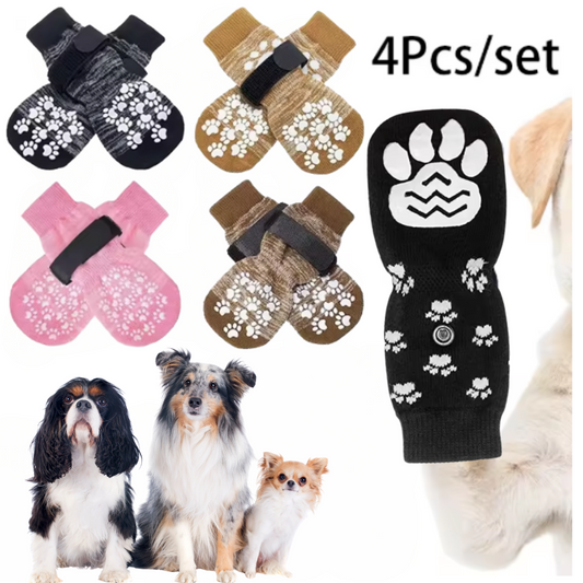 Anti-Slip Dog Socks with Straps